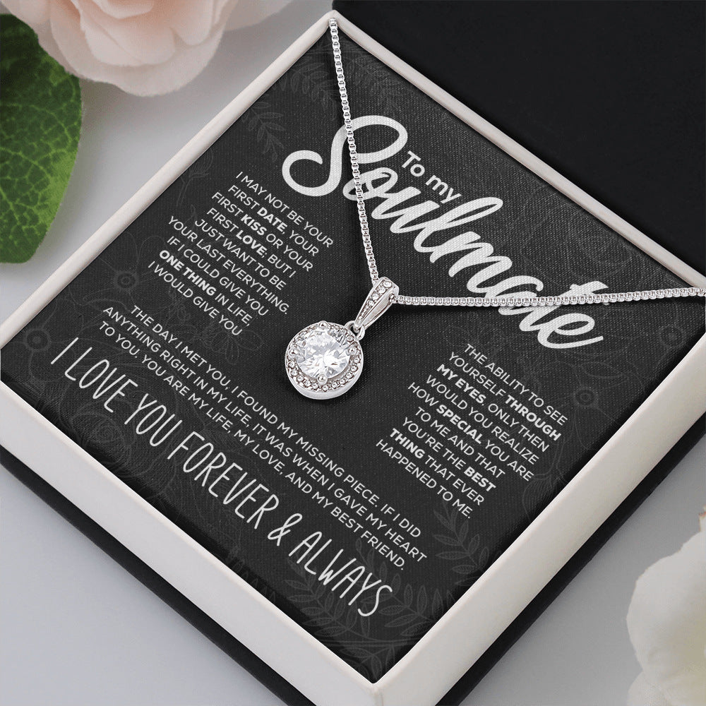 Collar de diamantes en quilates con microengaste redondo