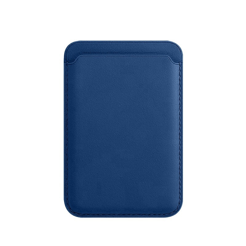 Funda magnética de cuero de lujo para tarjetas Magsafe, funda tipo billetera para teléfono 14 Pro Max 13 12, funda con accesorios de adsorción